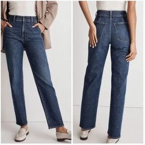 Madewell The Perfect Vintage Straight Jean in Stanhill Wash: Pocket Edition 31